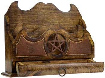 pentagram letter holder - gifts for witches