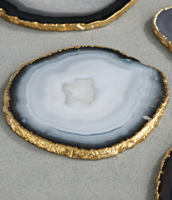 wiccan gift - agate coasters