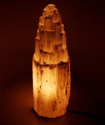 witch gift - selenite lamp