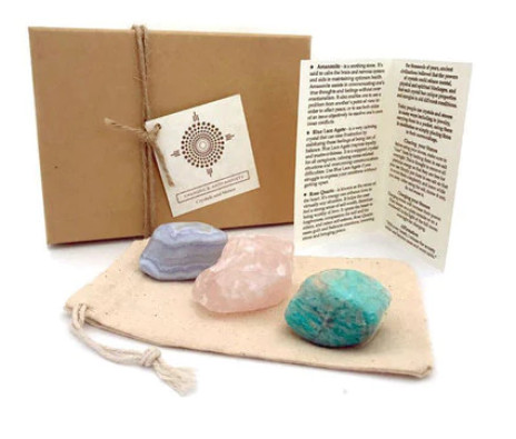 healing crystal set- gift for wiccan