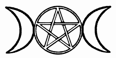wiccan symbol triple moon
